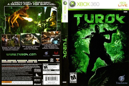 Turok xbox 360 game case - turok,