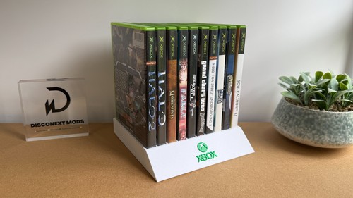 Xbox game case display stand - display,