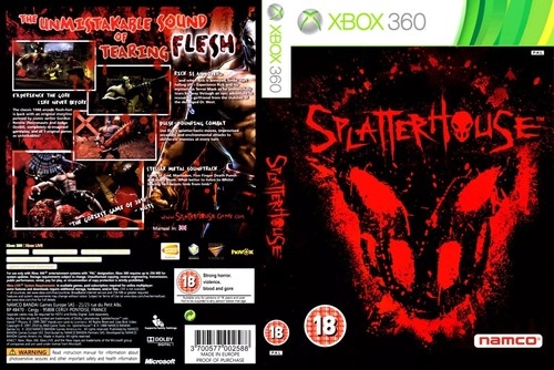 Splatterhouse xbox 360 - 360, case
